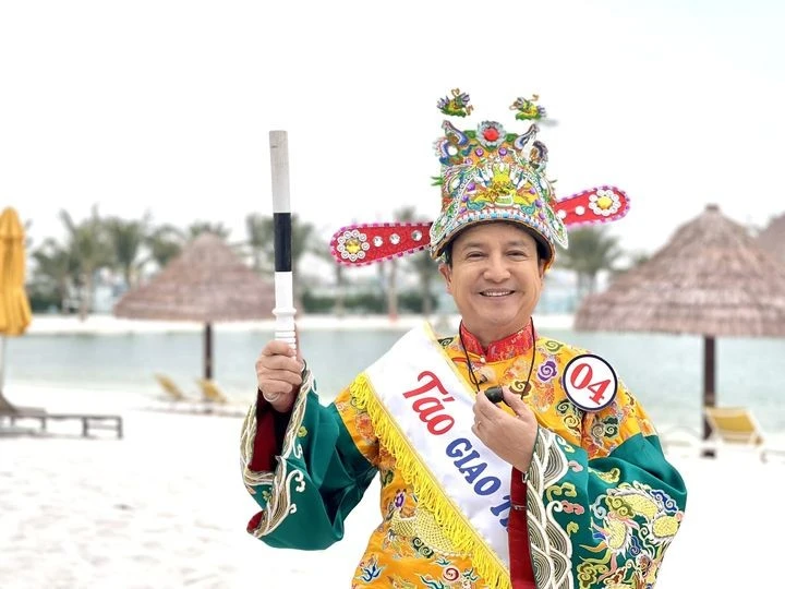 NSƯT Chí Trung bật mí vào vai Táo Giao thông trong Táo quân 2023. Ảnh: FBNV