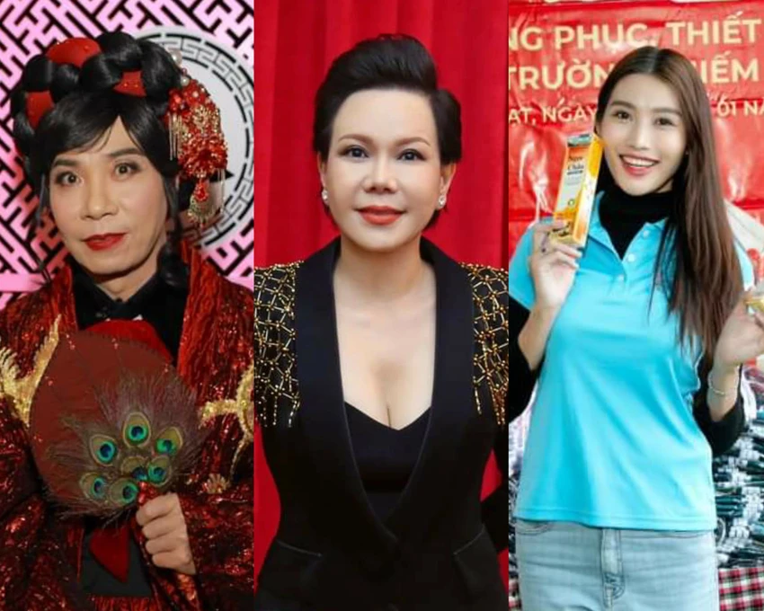 Từ trái sang: NSND Công Lý, NS Việt Hương và Á hậu Quỳnh Châu. Ảnh: FBNV Từ trái sang: NSND Công Lý, NS Việt Hương và Á hậu Quỳnh Châu. Ảnh: FBNV