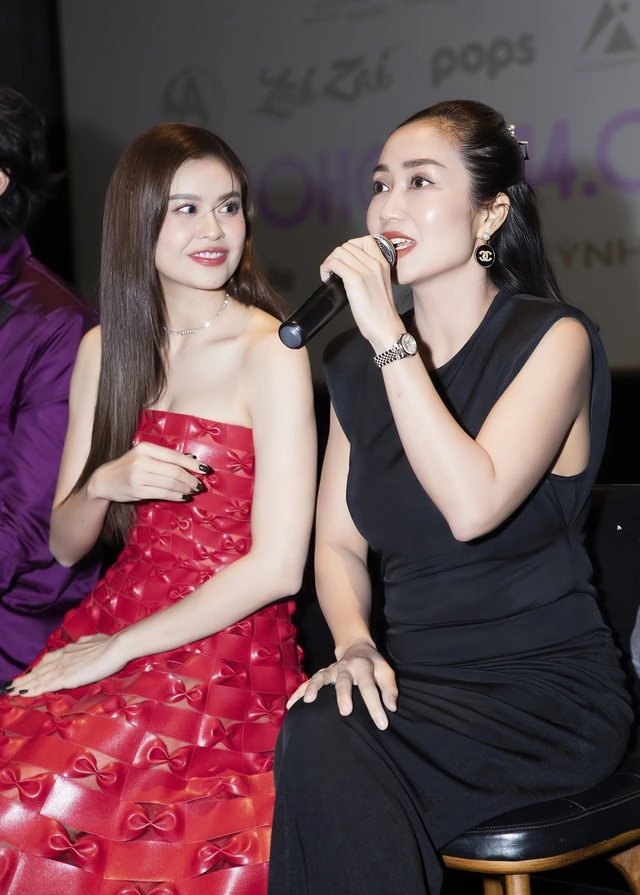 Ốc Thanh Vân tại buổi họp báo ra mắt web drama của Trương Quỳnh Anh. Ảnh: ĐPCC Ốc Thanh Vân tại buổi họp báo ra mắt web drama của Trương Quỳnh Anh. Ảnh: ĐPCC