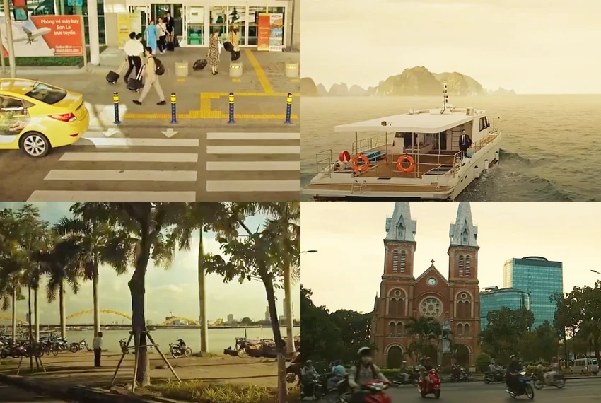 Những địa danh nổi tiếng của Việt Nam xuất hiện trong Taxi Driver 2. Ảnh: NSX Những địa danh nổi tiếng của Việt Nam xuất hiện trong Taxi Driver 2. Ảnh: NSX