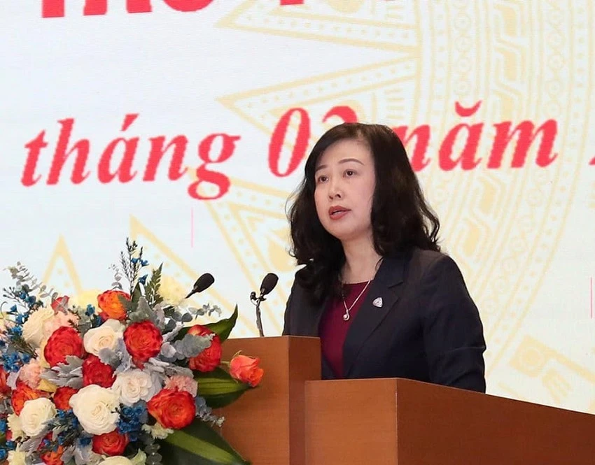 Bộ trưởng Bộ Y tế Đào Hồng Lan. Ảnh: BYT