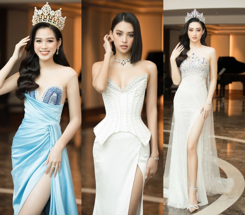 Hoa hậu Đỗ Thị Hà, Tiểu Vy và Lương Thùy Linh. Ảnh: FBNV Hoa hậu Đỗ Thị Hà, Tiểu Vy và Lương Thùy Linh. Ảnh: FBNV