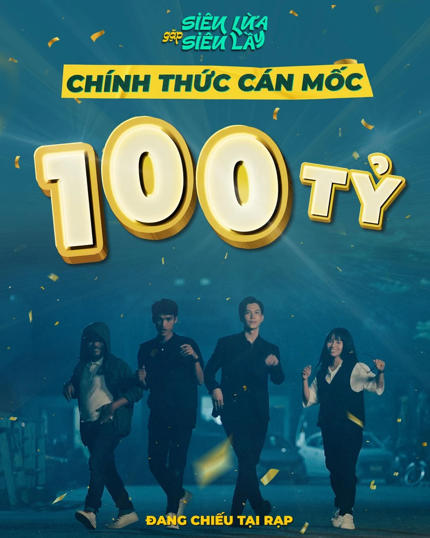 Siêu lừa gặp siêu lầy cán mốc 100 tỷ sau 3 tuần công chiếu. Ảnh: NSX Siêu lừa gặp siêu lầy cán mốc 100 tỷ sau 3 tuần công chiếu. Ảnh: NSX