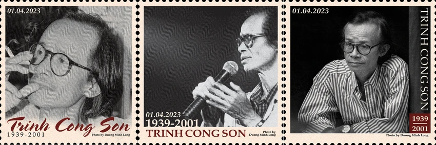 Bộ sưu tập tem kỹ thuật số về nhạc sĩ Trịnh Công Sơn được lưu trữ bằng công nghệ blockchain. Ảnh: DƯƠNG MINH LONG Bộ sưu tập tem kỹ thuật số về nhạc sĩ Trịnh Công Sơn được lưu trữ bằng công nghệ blockchain. Ảnh: DƯƠNG MINH LONG