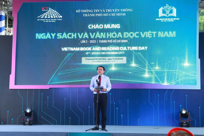 Ông Lâm Đình Thắng, Giám đốc Sở TT&TT phát biểu. Ảnh: HÀ NGUYỄN Ông Lâm Đình Thắng, Giám đốc Sở TT&TT phát biểu. Ảnh: HÀ NGUYỄN
