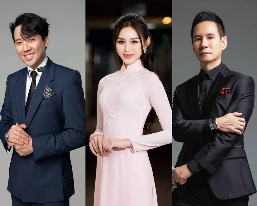 Từ trái sang: Trấn Thành, Hoa hậu Đỗ Thị Hà và Lý Hải. Ảnh: FBNV Từ trái sang: Trấn Thành, Hoa hậu Đỗ Thị Hà và Lý Hải. Ảnh: FBNV