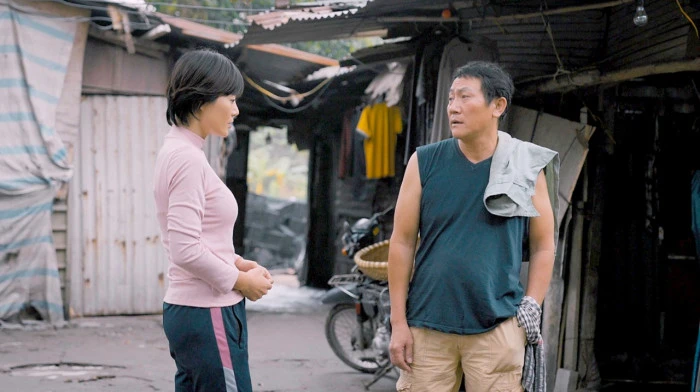 NSƯT Hoàng Hải (phải) vào vai Lưu "nát" trong Cuộc đời vẫn đẹp sao. Ảnh: FBNV