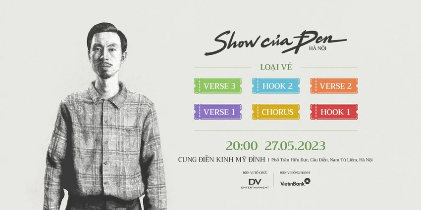 Các dạng vé trong liveshow của Đen Vâu tại Hà Nội dao động từ 650.000 đồng đến 2.950.000 đồng. Ảnh: FBNV Các dạng vé trong liveshow của Đen Vâu tại Hà Nội dao động từ 650.000 đồng đến 2.950.000 đồng. Ảnh: FBNV