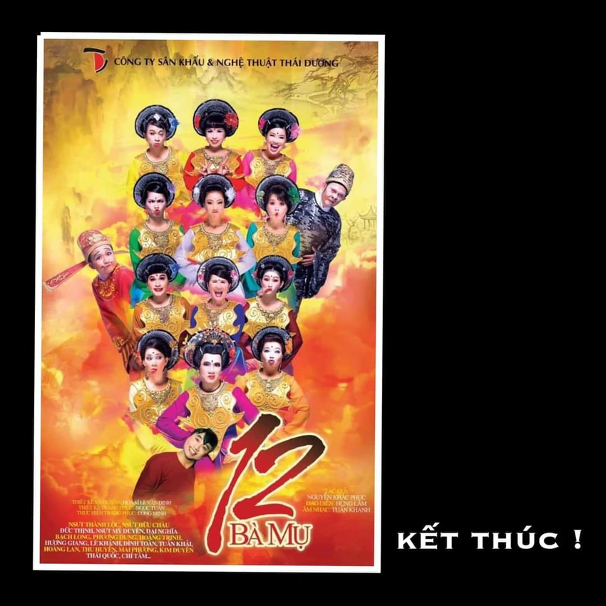 Sau đó trên trên cá nhân, NSƯT Thành Lộc đã đăng tải tấm poster vở "12 bà mụ" kèm theo dòng chữ: "Kết thúc".