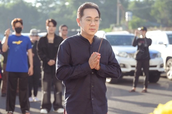 NSƯT Thành Lộc trong buổi khai máy web drama “Thạch Sanh - Lý Thanh". Ảnh: ĐPCC NSƯT Thành Lộc trong buổi khai máy web drama “Thạch Sanh - Lý Thanh". Ảnh: ĐPCC