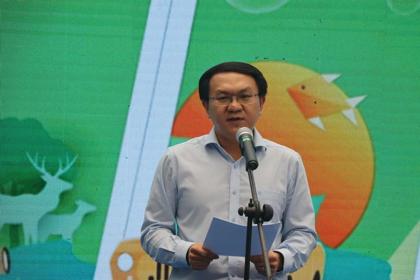 Ông Lâm Đình Thắng phát biểu tại buổi lễ khai mạc. Ông Lâm Đình Thắng phát biểu tại buổi lễ khai mạc.