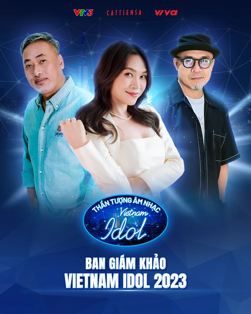 Poster chương trình Vietnam Idol công bố 3 giám khảo. Ảnh: Fanpage Vietnam Idol Poster chương trình Vietnam Idol công bố 3 giám khảo. Ảnh: Fanpage Vietnam Idol