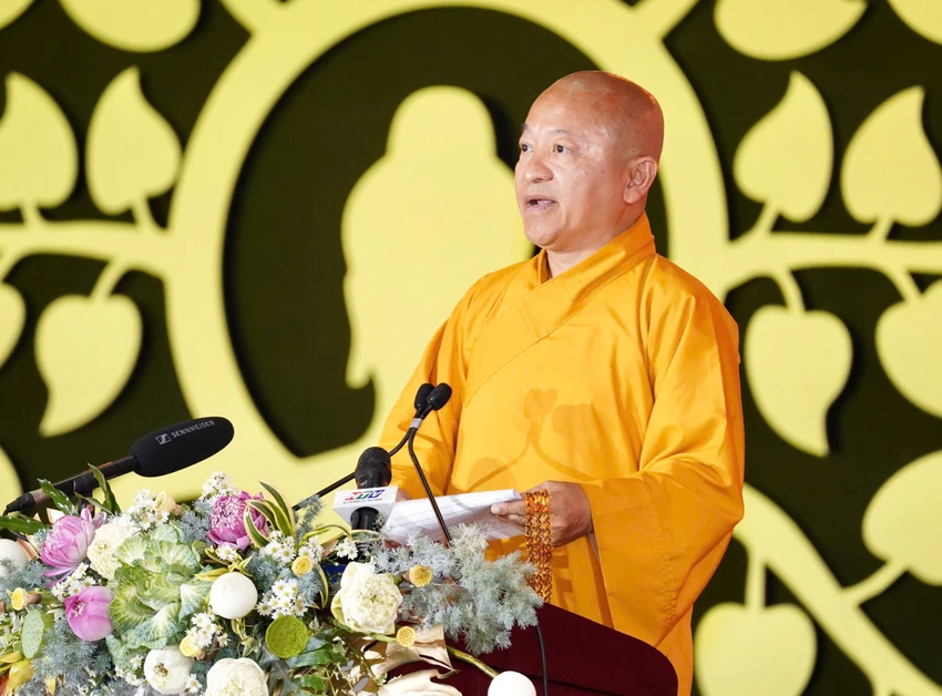 Thượng toạ Thích Nhật Từ, Uỷ viên Thường trực Hội đồng Trị sự Giáo hội Phật giáo Việt Nam. Ảnh: THUẬN VĂN