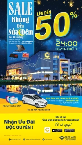 Hàng hiệu giảm giá đến 50% tại Crescent Mall ảnh 2 Hàng hiệu giảm giá đến 50% tại Crescent Mall ảnh 2