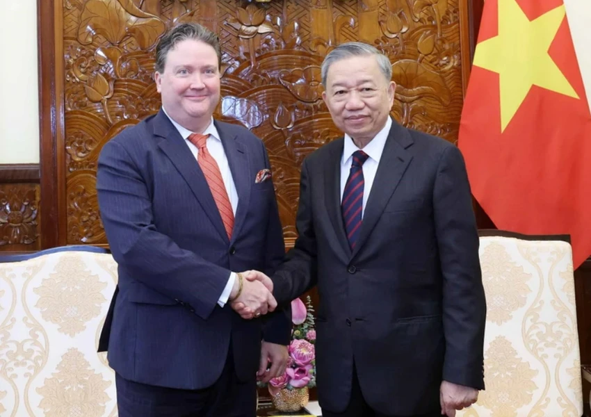 Chủ tịch nước Tô Lâm tiếp Đại sứ Hoa Kỳ Marc Evans Knapper