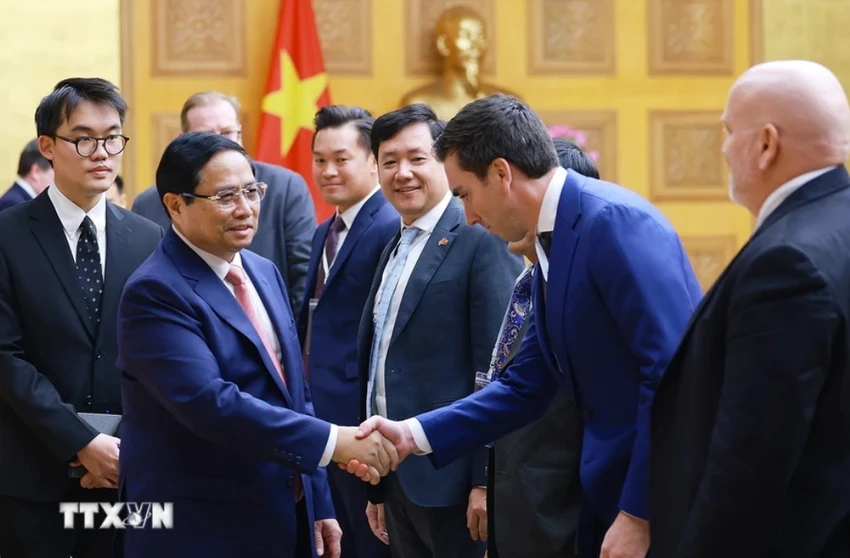 Thủ tướng Phạm Minh Chính tiếp đoàn doanh nghiệp hàng không vũ trụ, quốc phòng, an ninh Mỹ