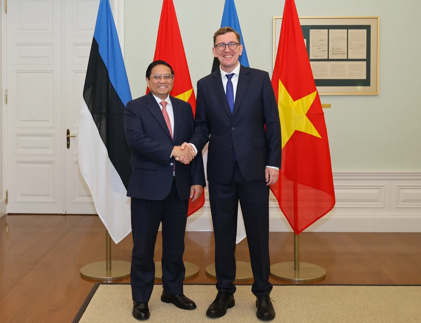 Thủ tướng Phạm Minh Chính hội đàm với Thủ tướng Estonia