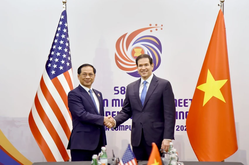 Phó Thủ tướng Bùi Thanh Sơn gặp Ngoại trưởng Mỹ Marco Rubio