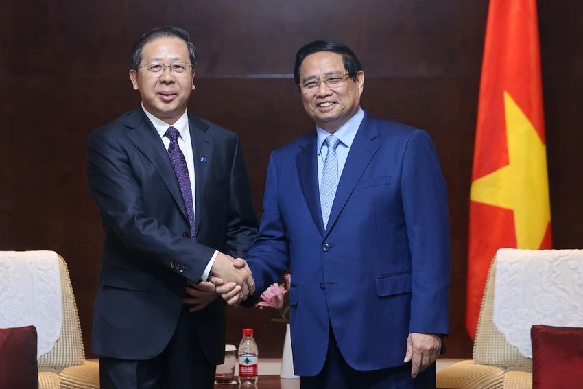 Thủ tướng Phạm Minh Chính tiếp lãnh đạo các tập đoàn hàng đầu Trung Quốc