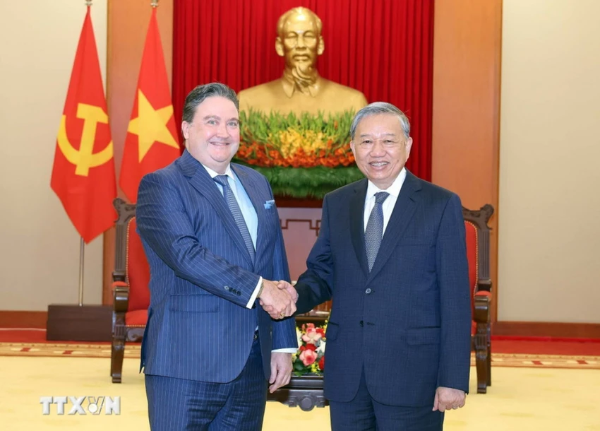 Tổng Bí thư Tô Lâm tiếp Đại sứ Hoa Kỳ Marc Knapper