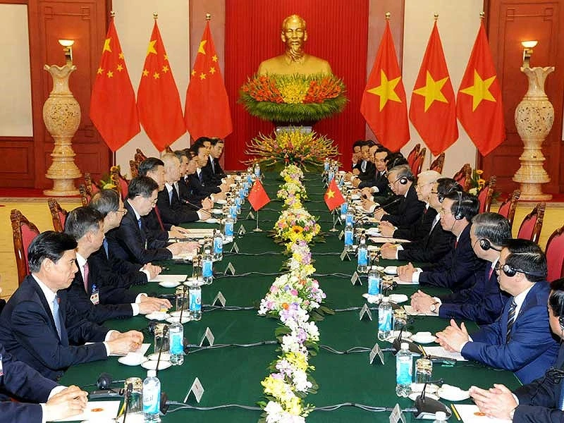 Chủ tịch Trung Quốc Tập Cận Bình rời Hà Nội ảnh 2 3 trọng tâm tăng cường trong hợp tác Việt-Trung - ảnh 1