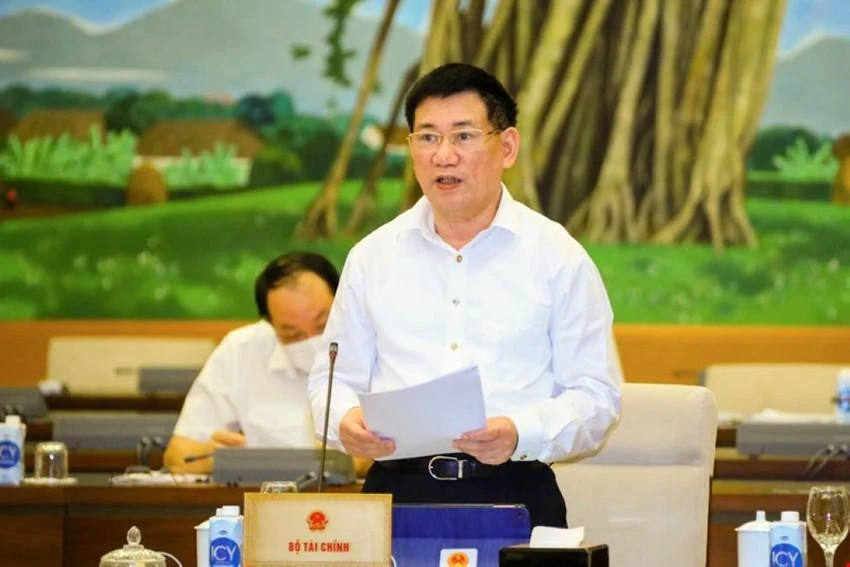 Bộ trưởng Bộ Tài chính Hồ Đức Phớc. Ảnh: QH Bộ trưởng Bộ Tài chính Hồ Đức Phớc. Ảnh: QH