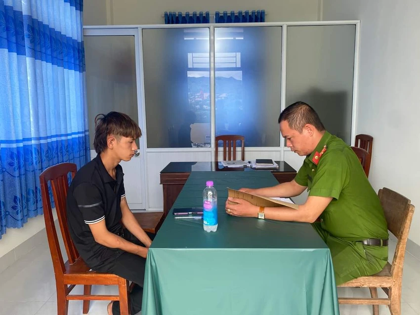 Đỗ Văn Nam tại Cơ quan công an. Ảnh: CACC Đỗ Văn Nam tại Cơ quan công an. Ảnh: CACC