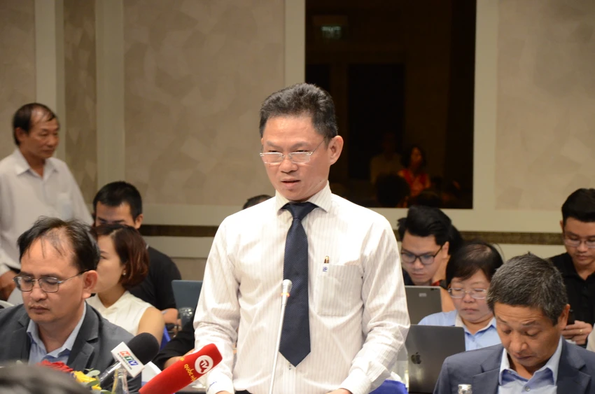 TS Nguyễn Vinh Huy, Phó Chủ tịch Hiệp hội Doanh nghiệp TP.HCM trình bày tham luận tại hội thảo. Ảnh: THẾ GIANG TS Nguyễn Vinh Huy, Phó Chủ tịch Hiệp hội Doanh nghiệp TP.HCM trình bày tham luận tại hội thảo. Ảnh: THẾ GIANG