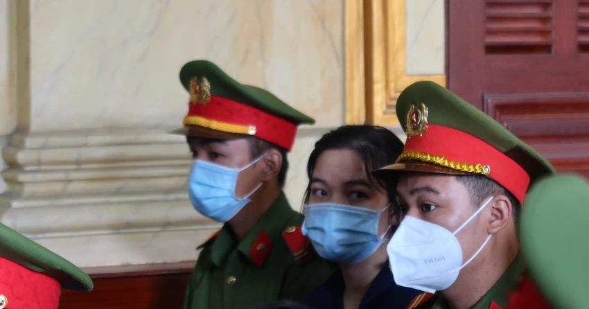 Bị cáo Nguyễn Thị Kim Yến tại tòa