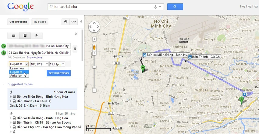 6 thủ thuật để làm chủ Google Maps ảnh 2 6 thủ thuật để làm chủ Google Maps ảnh 2