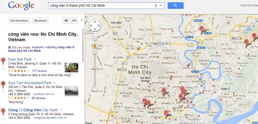 6 thủ thuật để làm chủ Google Maps ảnh 3 6 thủ thuật để làm chủ Google Maps ảnh 3