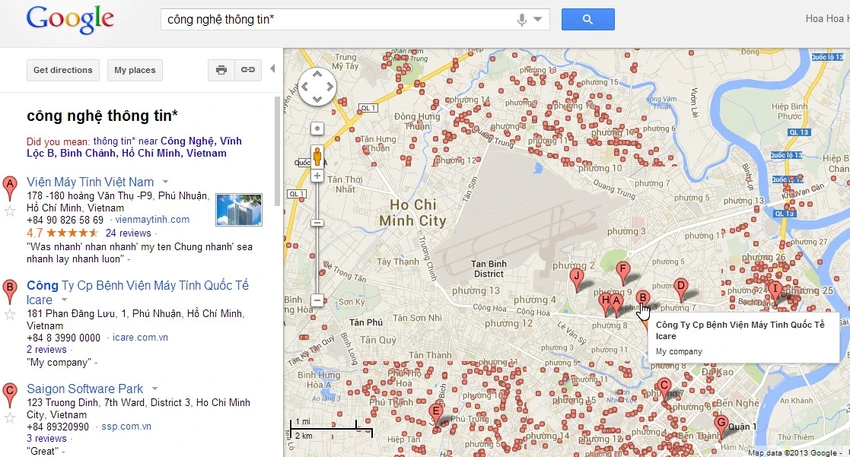 6 thủ thuật để làm chủ Google Maps ảnh 4 6 thủ thuật để làm chủ Google Maps ảnh 4