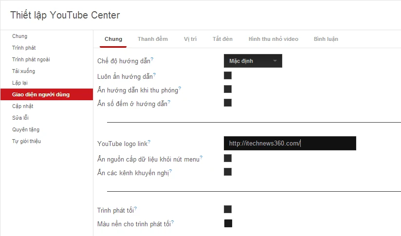 Thay đổi giao diện YouTube ảnh 5