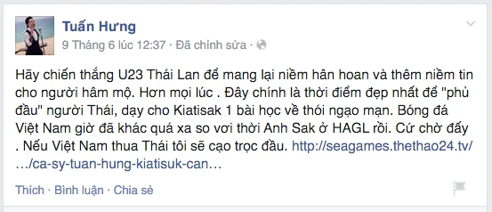 Fanpage của Tuấn Hưng bị người hâm mộ “khủng bố“ ảnh 1 Fanpage của Tuấn Hưng bị người hâm mộ “khủng bố“ ảnh 1