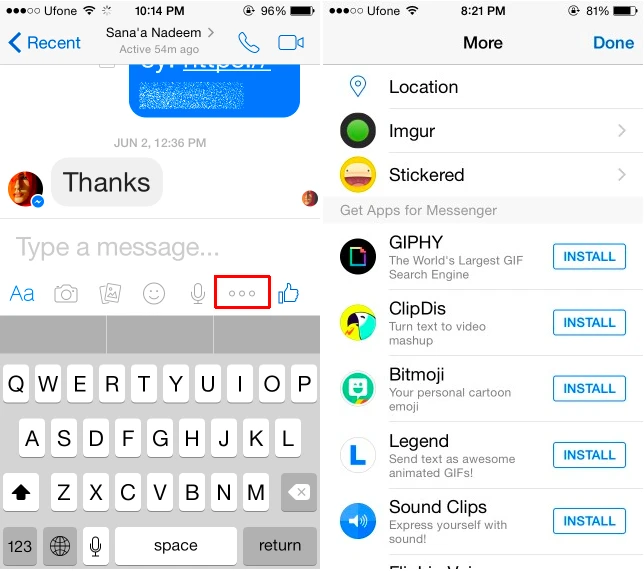 Chèn ảnh động vào Facebook Messenger ảnh 1