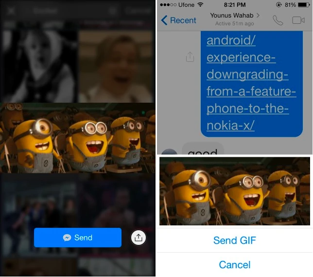 Chèn ảnh động vào Facebook Messenger ảnh 3