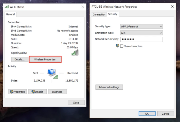 Cách xem lại mật khẩu Wi-Fi trong Windows 10 ảnh 2 Cách xem lại mật khẩu Wi-Fi trong Windows 10 ảnh 2