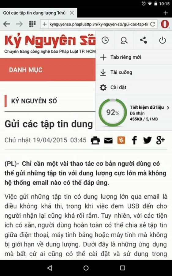 Tiết kiệm dữ liệu 3G trên Android và iOS ảnh 3