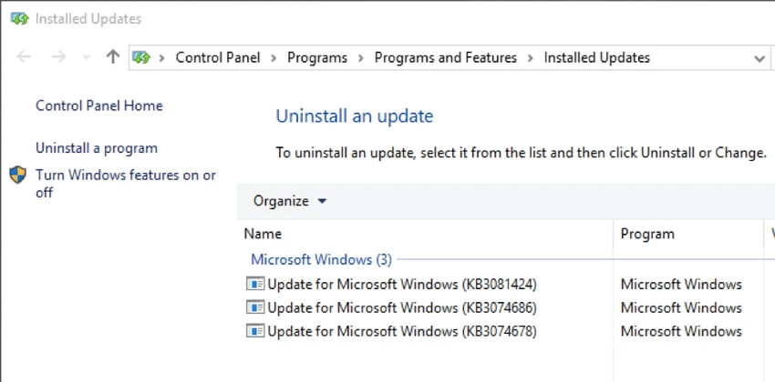 Cách gỡ bỏ các bản cập nhật trong Windows 10 ảnh 2 Cách gỡ bỏ các bản cập nhật trong Windows 10 ảnh 2
