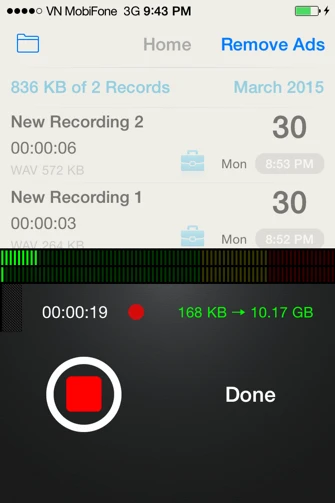 Ứng dụng thu âm tốt trên iOS ảnh 5 Ứng dụng thu âm tốt trên iOS ảnh 5