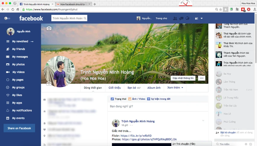 Cách kích hoạt giao diện “siêu phẳng” cho Facebook ảnh 4