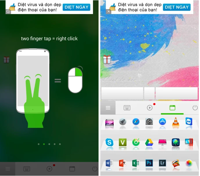 Biến smartphone thành chuột và touchpad cho máy tính ảnh 2 Biến smartphone thành chuột và touchpad cho máy tính ảnh 2