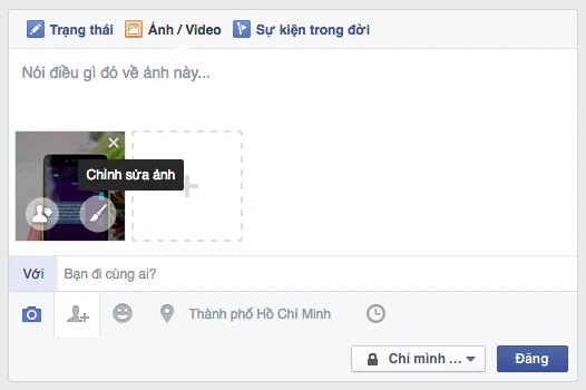 Chỉnh sửa hình ảnh trực tiếp trên Facebook ảnh 1