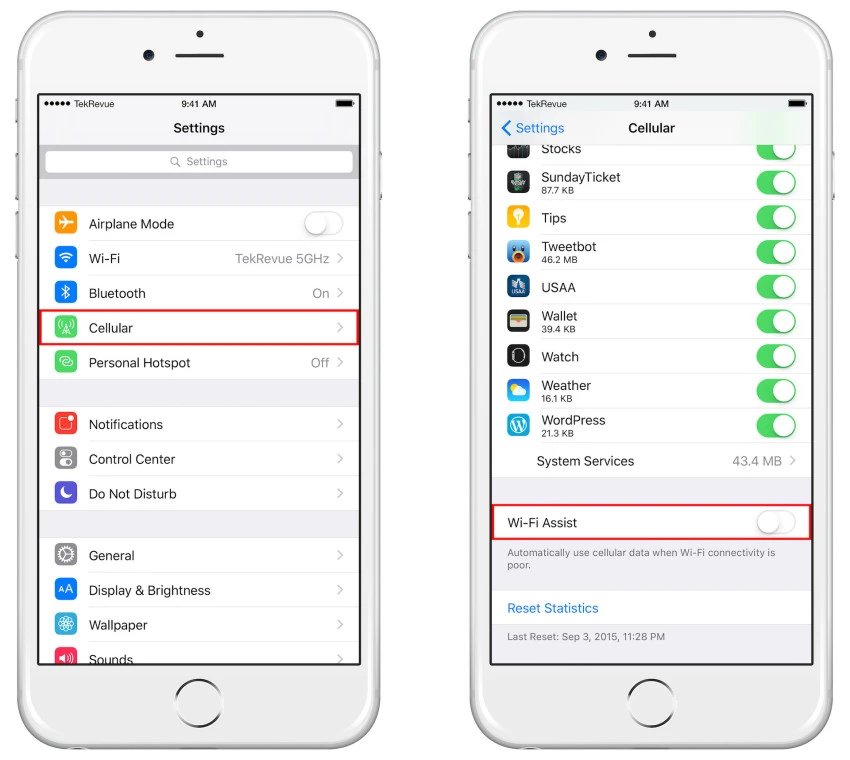 Vô hiệu hóa tính năng Wi-Fi Assist để tiết kiệm tiền trên iPhone ảnh 1 Vô hiệu hóa tính năng Wi-Fi Assist để tiết kiệm tiền trên iPhone ảnh 1