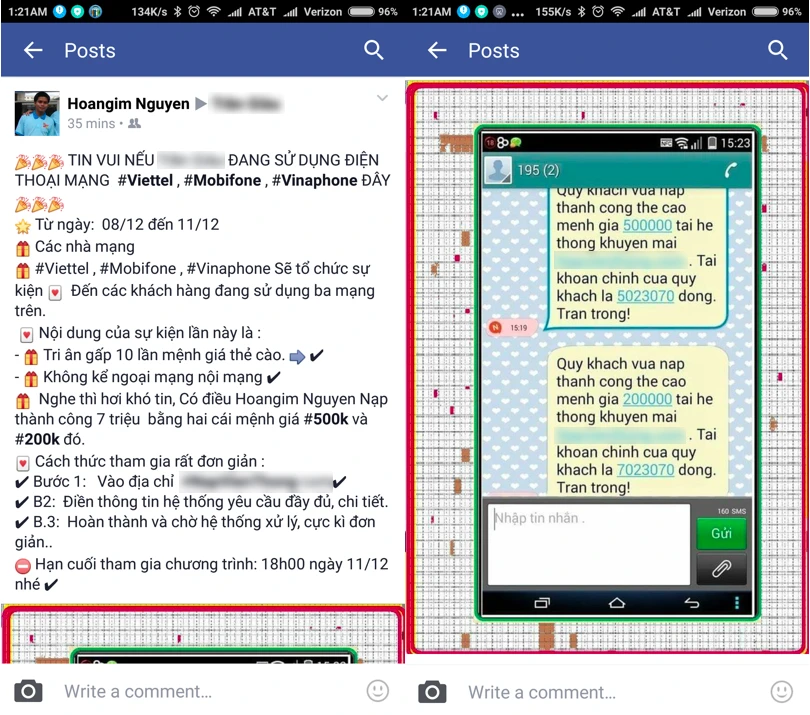 Lừa đảo nạp thẻ cào kiểu mới trên Facebook ảnh 1
