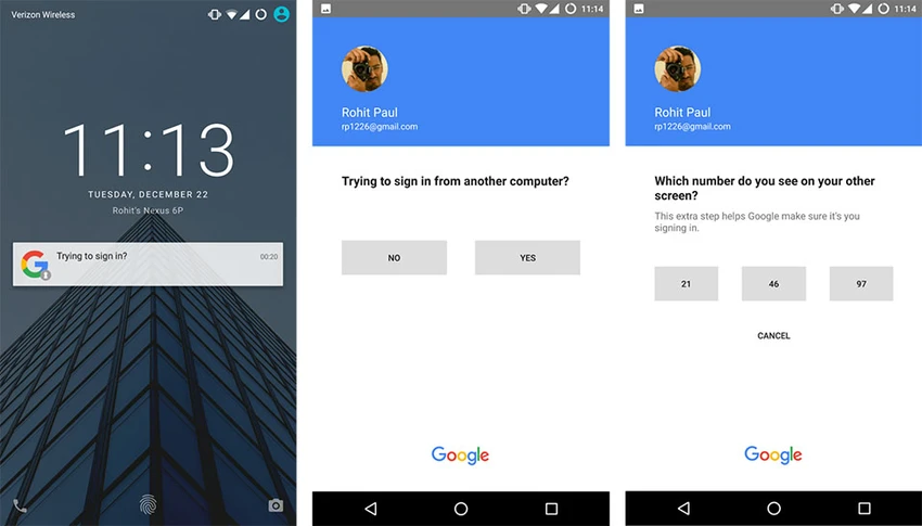 Đăng nhập tài khoản Google mà không cần mật khẩu ảnh 1