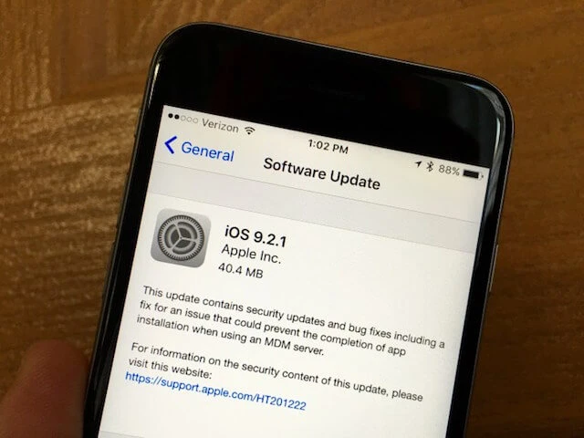 Apple tung ra bản cập nhật iOS 9.2.1 với nhiều cải tiến ảnh 1