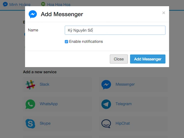 Gom nhiều tài khoản Messenger, WhatsApp về một mối ảnh 1 them-vao-franz-cac-tai-khoan-can-quan-ly