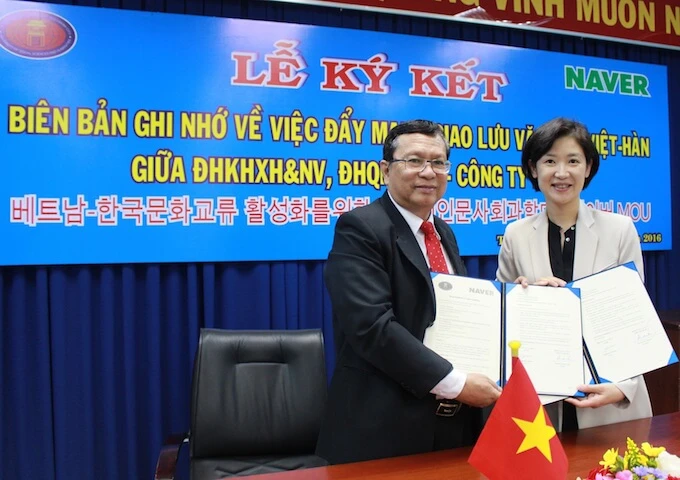 NAVER và ĐH KHXH & NV phối hợp thúc đẩy văn hóa Việt - Hàn ảnh 1 NAVER và ĐH KHXH & NV phối hợp thúc đẩy văn hóa Việt - Hàn ảnh 1