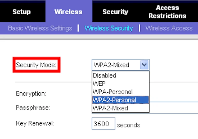 4 tuyệt chiêu để tránh bị người khác hack Wi-Fi ảnh 2 security-mode